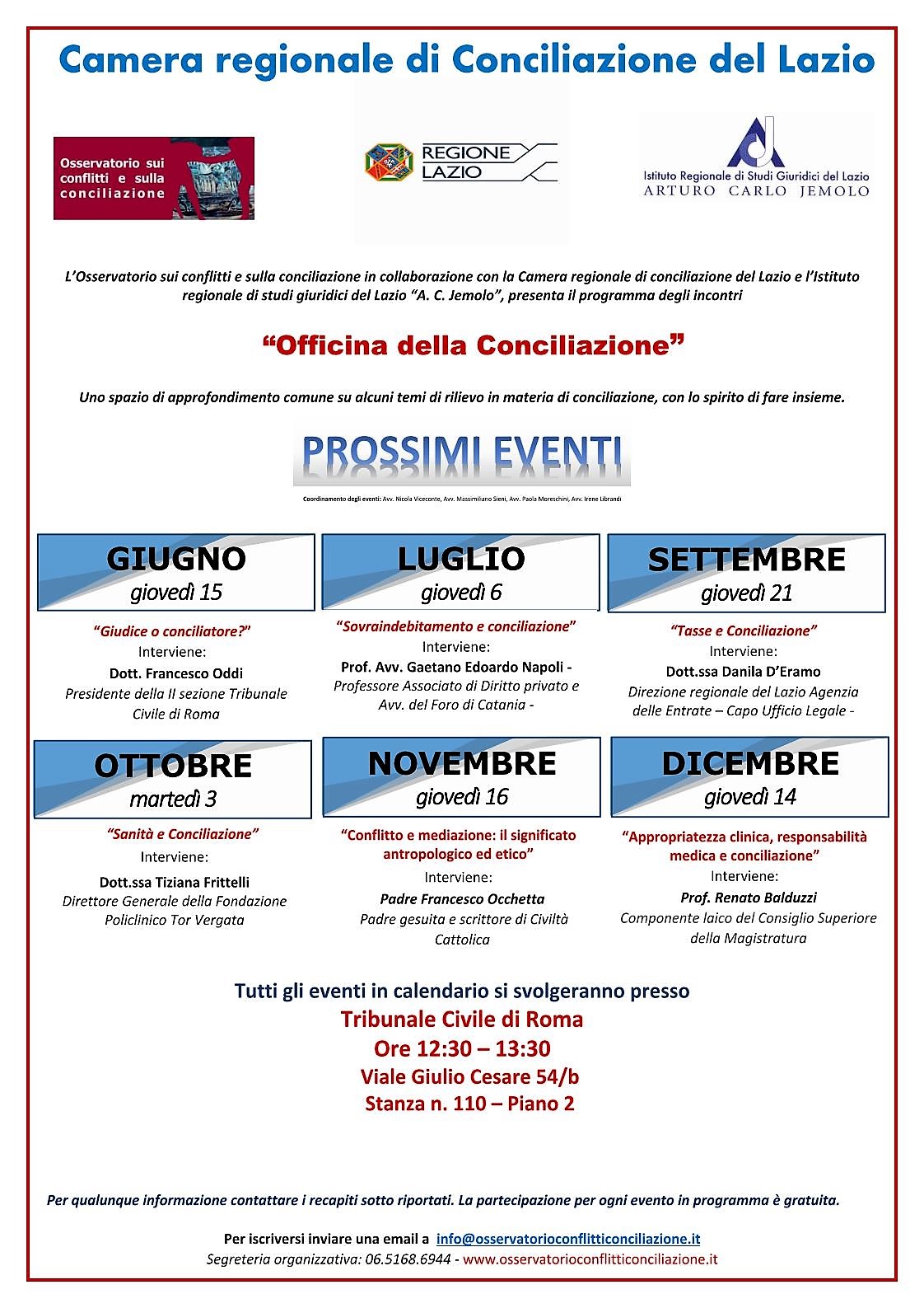 Officine della Conciliazione 2017