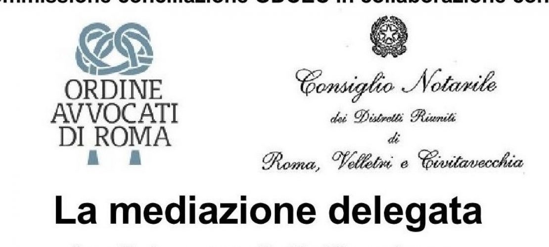 La Mediazione Delegata