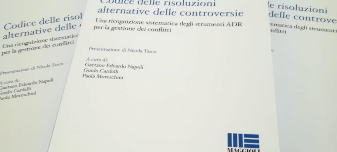 Nasce il “Codice delle ADR”