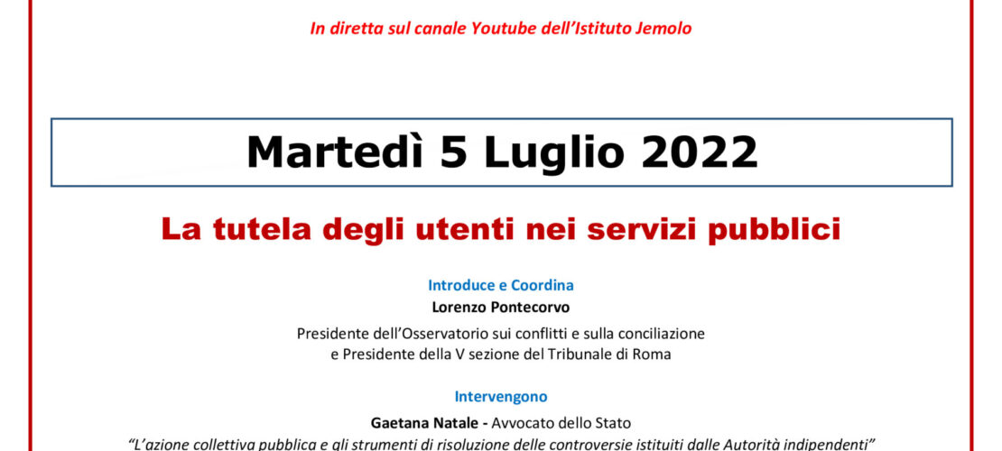 PRIMA OFFICINA DELLA CONCILIAZIONE 2022