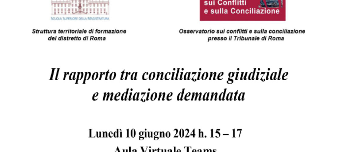 Lo scorso 10 giugno la 2a Officina della Conciliazione, ecco di cosa si è parlato