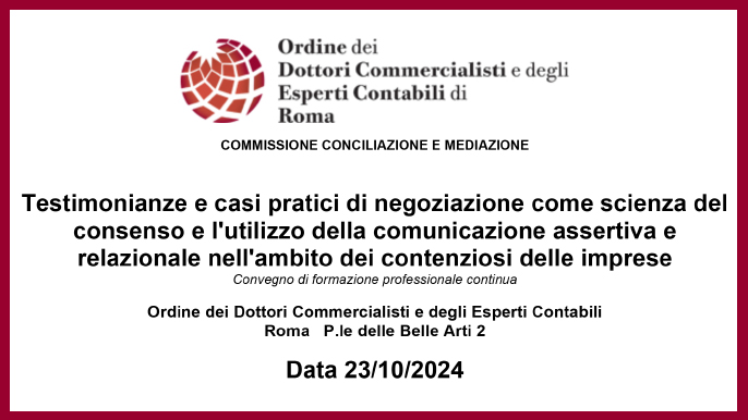 Il corso di formazione ODCEC sulla negoziazione come scienza del consenso